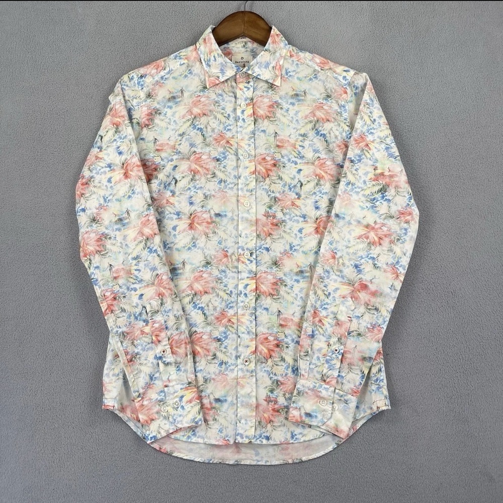 Hartford Floral Button Down Shirt - Pink and Blue